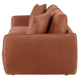 Coaster Furniture Elysia 551891-LOVE Chenille Upholstered Modular Lounge Loveseat - Coral IMAGE 5