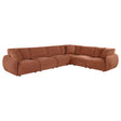  Coaster Furniture Elysia 551891-SET 6-piece Chenille Upholstered Modular Sectional Sofa - Coral IMAGE 1