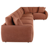  Coaster Furniture Elysia 551891-SET 6-piece Chenille Upholstered Modular Sectional Sofa - Coral IMAGE 10