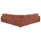  Coaster Furniture Elysia 551891-SETA 5-piece Chenille Upholstered Modular Sectional Sofa - Coral IMAGE 9