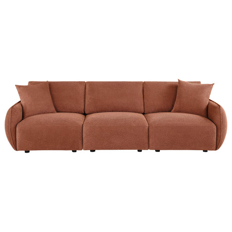  Coaster Furniture Elysia 551891-SOFA Chenille Upholstered Modular Lounge Sofa - Coral IMAGE 7