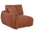 Coaster Furniture Elysia 551894LAF Chenille Upholstered Modular LAF Chair - Coral IMAGE 1