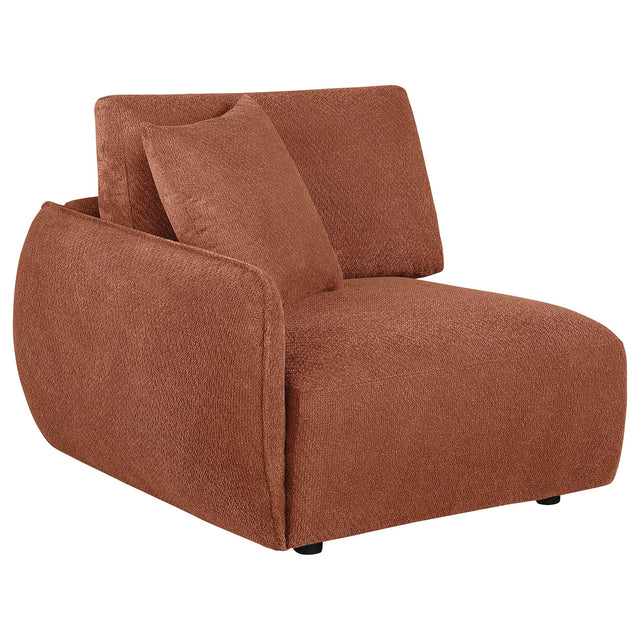  Coaster Furniture Elysia 551894LAF Chenille Upholstered Modular LAF Chair - Coral IMAGE 1