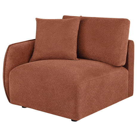  Coaster Furniture Elysia 551894LAF Chenille Upholstered Modular LAF Chair - Coral IMAGE 9