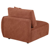  Coaster Furniture Elysia 551894RAF Chenille Upholstered Modular RAF Chair - Coral IMAGE 4