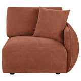  Coaster Furniture Elysia 551894RAF Chenille Upholstered Modular RAF Chair - Coral IMAGE 5