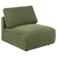  Coaster Furniture Elysia 551895 Chenille Upholstered Modular Armless Chair - Green IMAGE 1