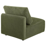  Coaster Furniture Elysia 551895 Chenille Upholstered Modular Armless Chair - Green IMAGE 4