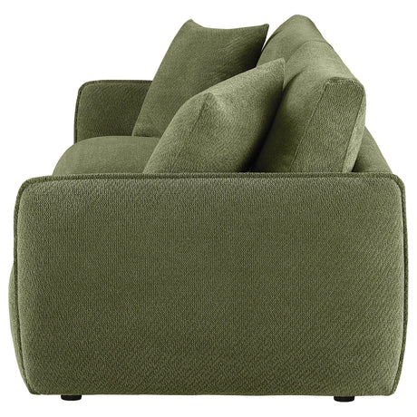  Coaster Furniture Elysia 551895-LOVE Chenille Upholstered Modular Lounge Loveseat - Green IMAGE 4