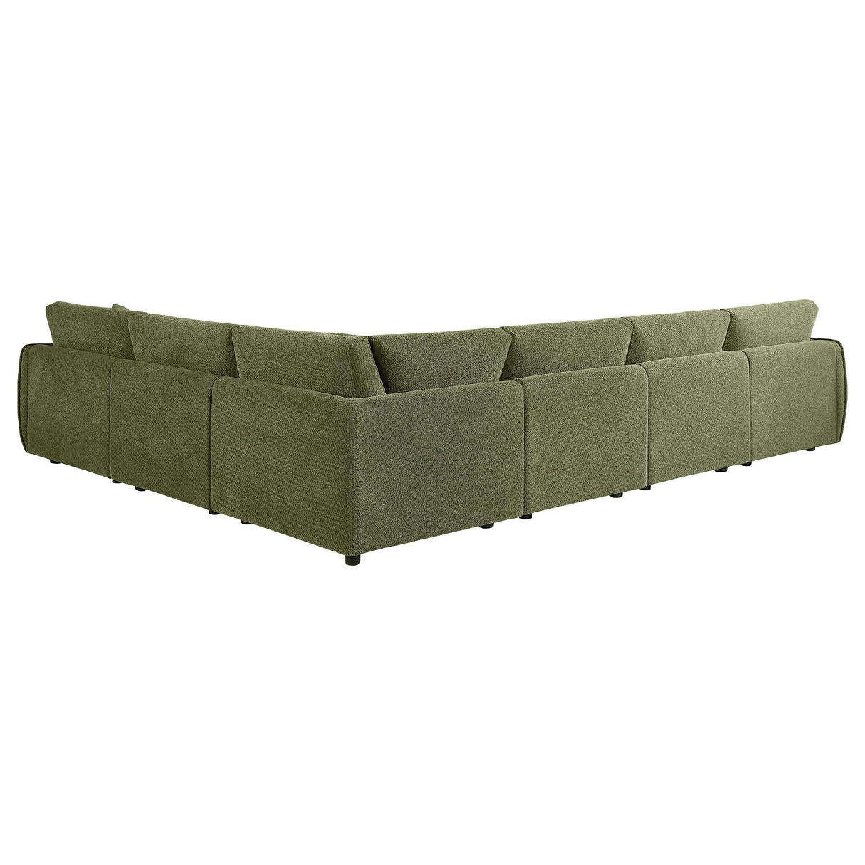  Coaster Furniture Elysia 551895-SET 6-piece Chenille Upholstered Modular Sectional Sofa - Green IMAGE 5