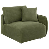  Coaster Furniture Elysia 551895-SET 6-piece Chenille Upholstered Modular Sectional Sofa - Green IMAGE 8