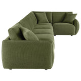  Coaster Furniture Elysia 551895-SET 6-piece Chenille Upholstered Modular Sectional Sofa - Green IMAGE 9