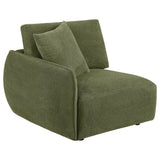 Coaster Furniture Elysia 551895-SETA 5-piece Chenille Upholstered Modular Sectional Sofa - Green IMAGE 13