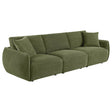  Coaster Furniture Elysia 551895-SOFA Chenille Upholstered Modular Lounge Sofa - Green IMAGE 1