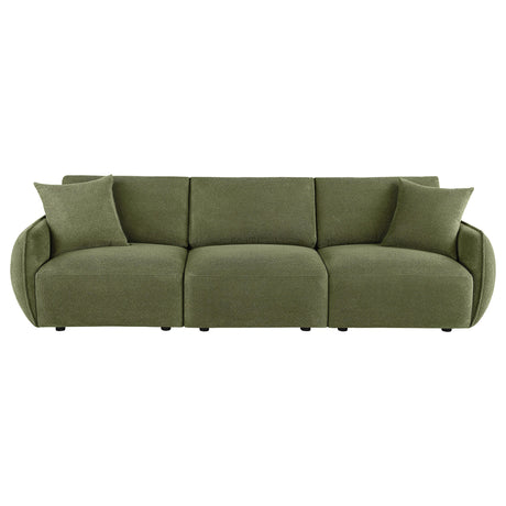  Coaster Furniture Elysia 551895-SOFA Chenille Upholstered Modular Lounge Sofa - Green IMAGE 4