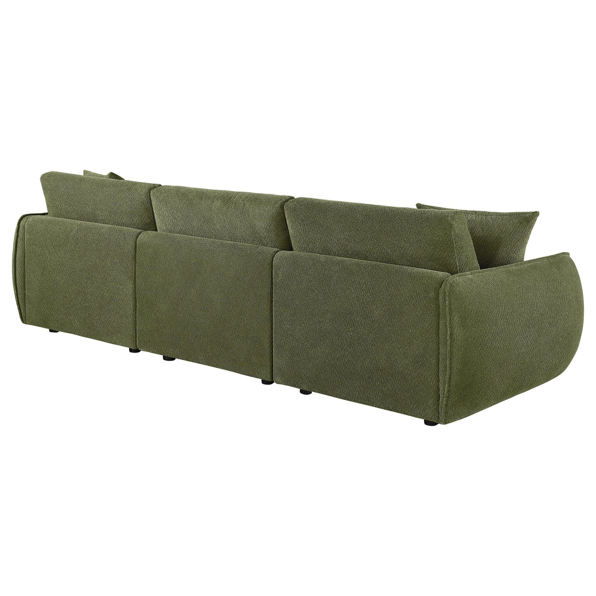  Coaster Furniture Elysia 551895-SOFA Chenille Upholstered Modular Lounge Sofa - Green IMAGE 8