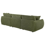  Coaster Furniture Elysia 551895-SOFA Chenille Upholstered Modular Lounge Sofa - Green IMAGE 8