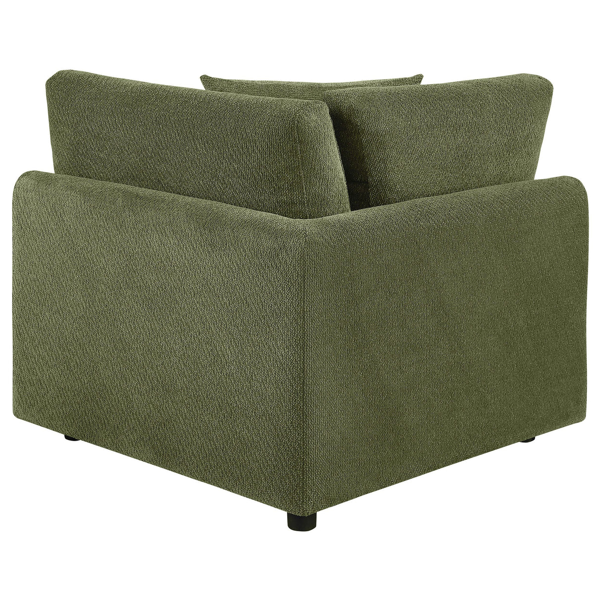  Coaster Furniture Elysia 551896 Chenille Upholstered Modular Corner Chair - Green IMAGE 2