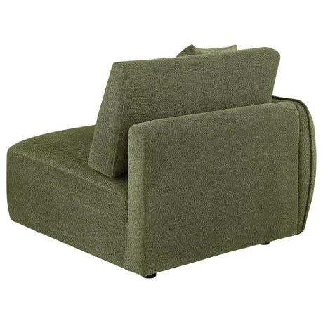  Coaster Furniture Elysia 551898LAF Chenille Upholstered Modular LAF Chair - Green IMAGE 3