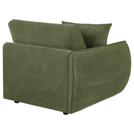  Coaster Furniture Elysia 551898LAF Chenille Upholstered Modular LAF Chair - Green IMAGE 5