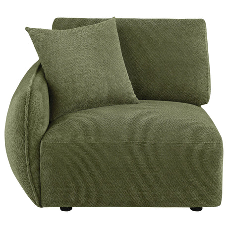  Coaster Furniture Elysia 551898LAF Chenille Upholstered Modular LAF Chair - Green IMAGE 7