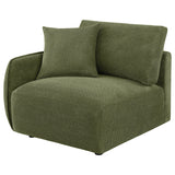  Coaster Furniture Elysia 551898LAF Chenille Upholstered Modular LAF Chair - Green IMAGE 9