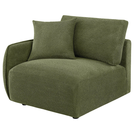  Coaster Furniture Elysia 551898LAF Chenille Upholstered Modular LAF Chair - Green IMAGE 9