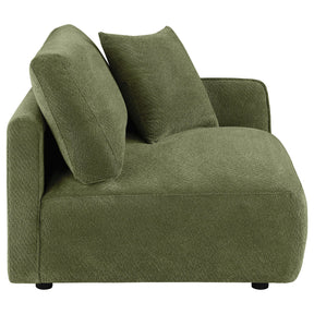  Coaster Furniture Elysia 551898RAF Chenille Upholstered Modular RAF Chair - Green IMAGE 1