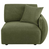  Coaster Furniture Elysia 551898RAF Chenille Upholstered Modular RAF Chair - Green IMAGE 5