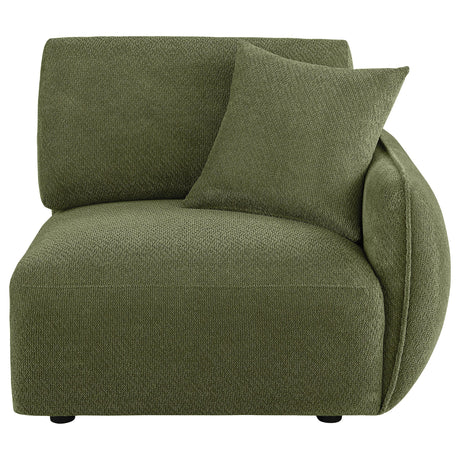  Coaster Furniture Elysia 551898RAF Chenille Upholstered Modular RAF Chair - Green IMAGE 5