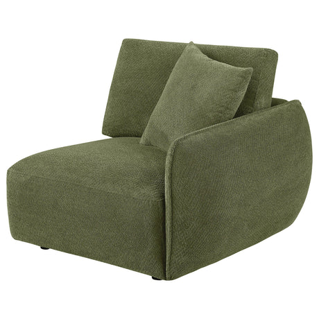  Coaster Furniture Elysia 551898RAF Chenille Upholstered Modular RAF Chair - Green IMAGE 8