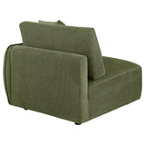  Coaster Furniture Elysia 551898RAF Chenille Upholstered Modular RAF Chair - Green IMAGE 9