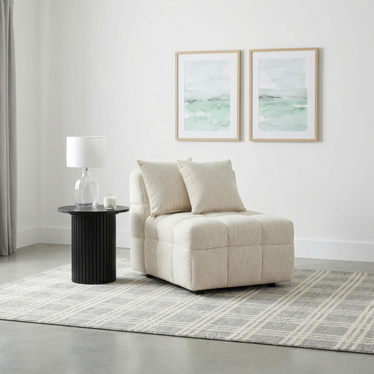  Coaster Furniture Amara 551911 Upholstered Armless Chair IMAGE 4