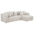 Coaster Furniture Amara 551911-SETB 2-Piece Upholstered Sectional Sofa IMAGE 1