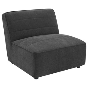  Coaster Furniture Sunny 552081 Upholstered Armless Chair - Dark Charcoal IMAGE 1