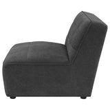  Coaster Furniture Sunny 552081 Upholstered Armless Chair - Dark Charcoal IMAGE 7