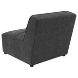  Coaster Furniture Sunny 552081 Upholstered Armless Chair - Dark Charcoal IMAGE 8