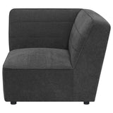  Coaster Furniture Sunny 552082 Upholstered Corner Chair - Dark Charcoal IMAGE 10