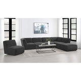  Coaster Furniture Sunny 552082 Upholstered Corner Chair - Dark Charcoal IMAGE 17