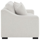  Coaster Furniture Ashlyn 552092 Fabric Upholstered Track Arm Loveseat - Sand IMAGE 12