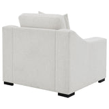  Coaster Furniture Ashlyn 552093 Fabric Upholstered Track Arm Accent Chair - Sand IMAGE 3