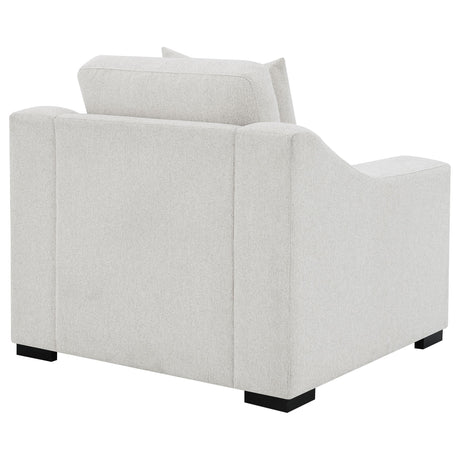  Coaster Furniture Ashlyn 552093 Fabric Upholstered Track Arm Accent Chair - Sand IMAGE 3