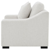  Coaster Furniture Ashlyn 552093 Fabric Upholstered Track Arm Accent Chair - Sand IMAGE 5