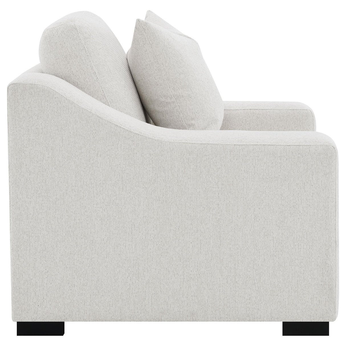  Coaster Furniture Ashlyn 552093 Fabric Upholstered Track Arm Accent Chair - Sand IMAGE 6