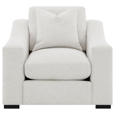  Coaster Furniture Ashlyn 552093 Fabric Upholstered Track Arm Accent Chair - Sand IMAGE 7