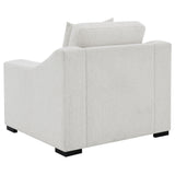  Coaster Furniture Ashlyn 552093 Fabric Upholstered Track Arm Accent Chair - Sand IMAGE 8