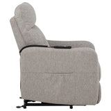  Coaster Furniture Dayes 600131P Upholstered Power Lift Recliner Chair - Taupe IMAGE 13
