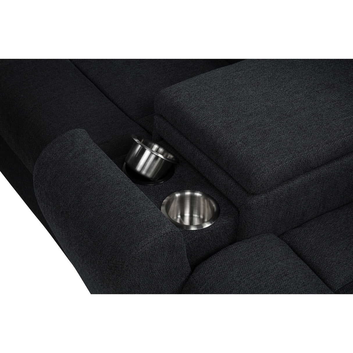  Coaster Furniture Hagen 600500P Upholstered Power Reclining Sectional Sofa - Steel Grey IMAGE 12