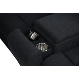  Coaster Furniture Hagen 600500P Upholstered Power Reclining Sectional Sofa - Steel Grey IMAGE 12