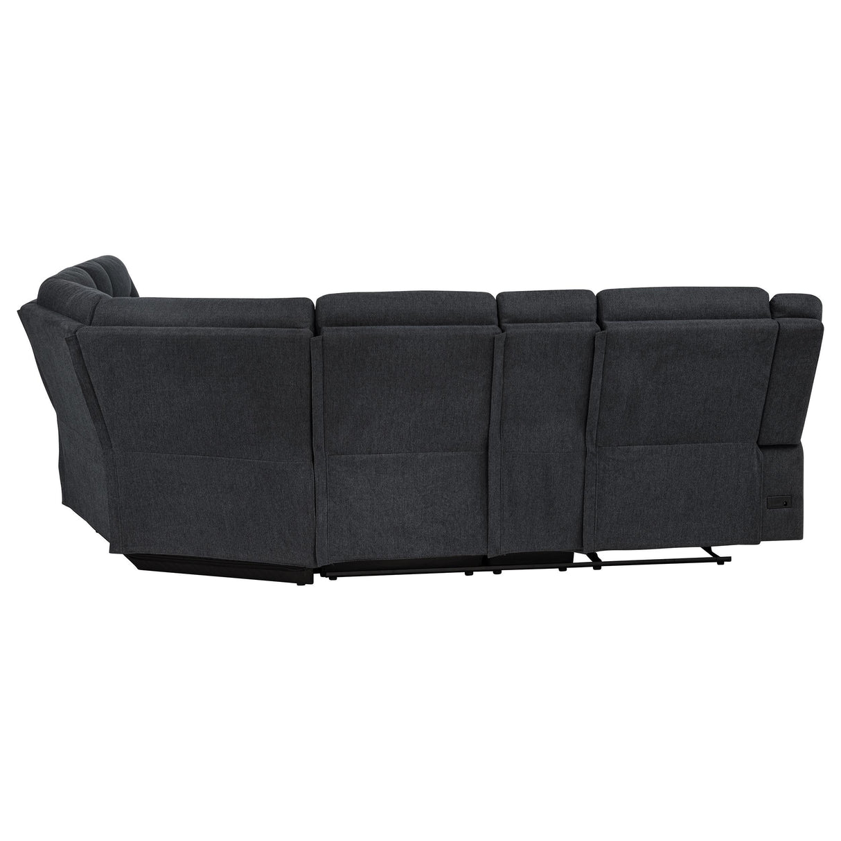  Coaster Furniture Hagen 600500P Upholstered Power Reclining Sectional Sofa - Steel Grey IMAGE 14